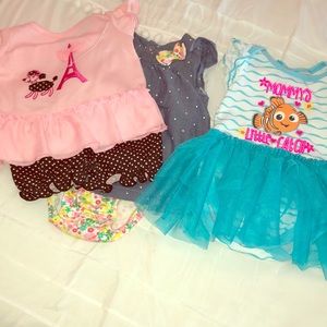 Infant girls summer outfit bundle